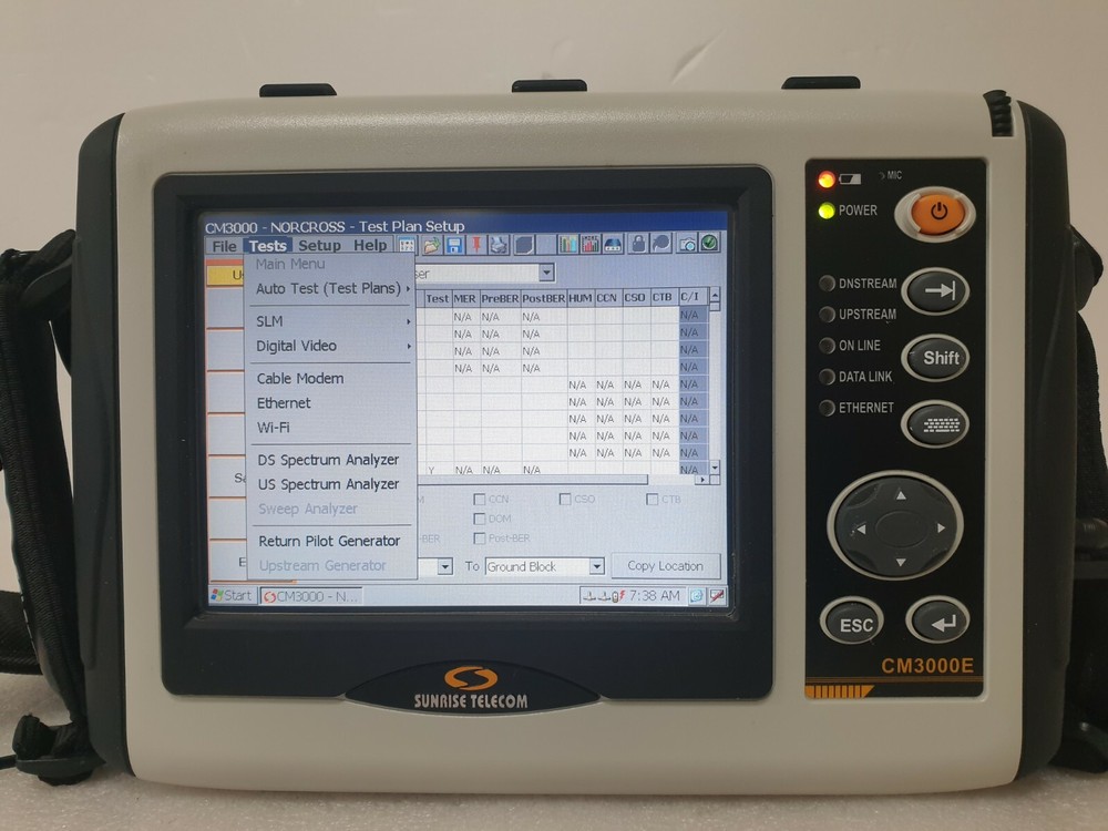Cable Modem Network Analyzer Spectrum analyzer CM3000E w/ OPT.Docsis 3.0_QAM_RPG
