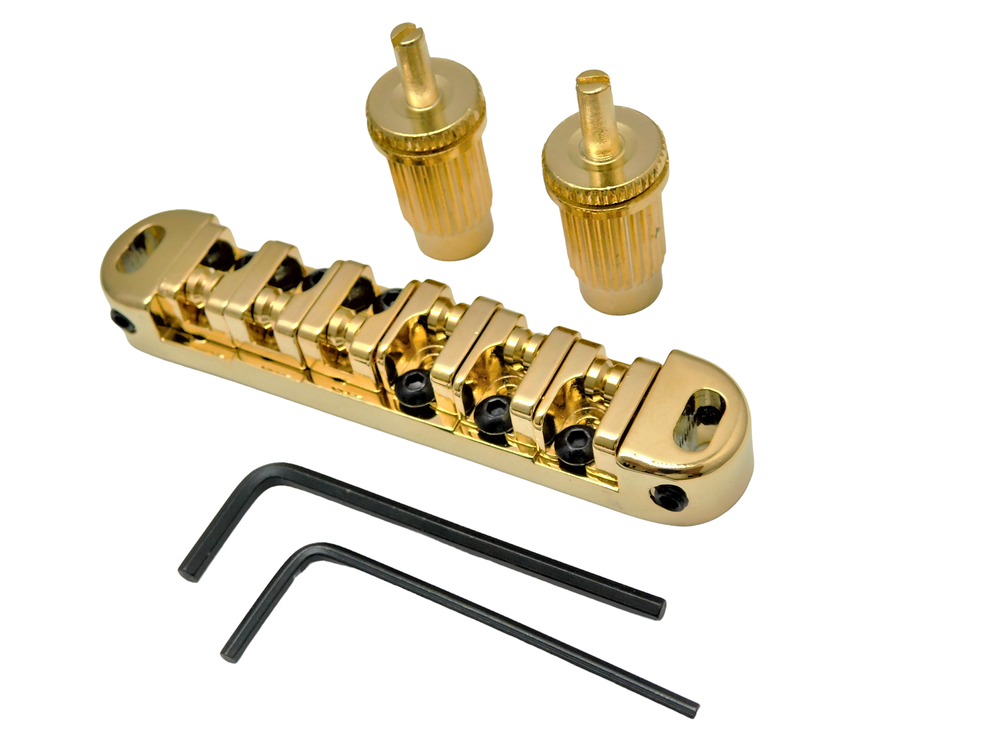 Wilkinson LOCKING ROLLER Bridge for Les Paul® Epiphone® Guitar - GOLD