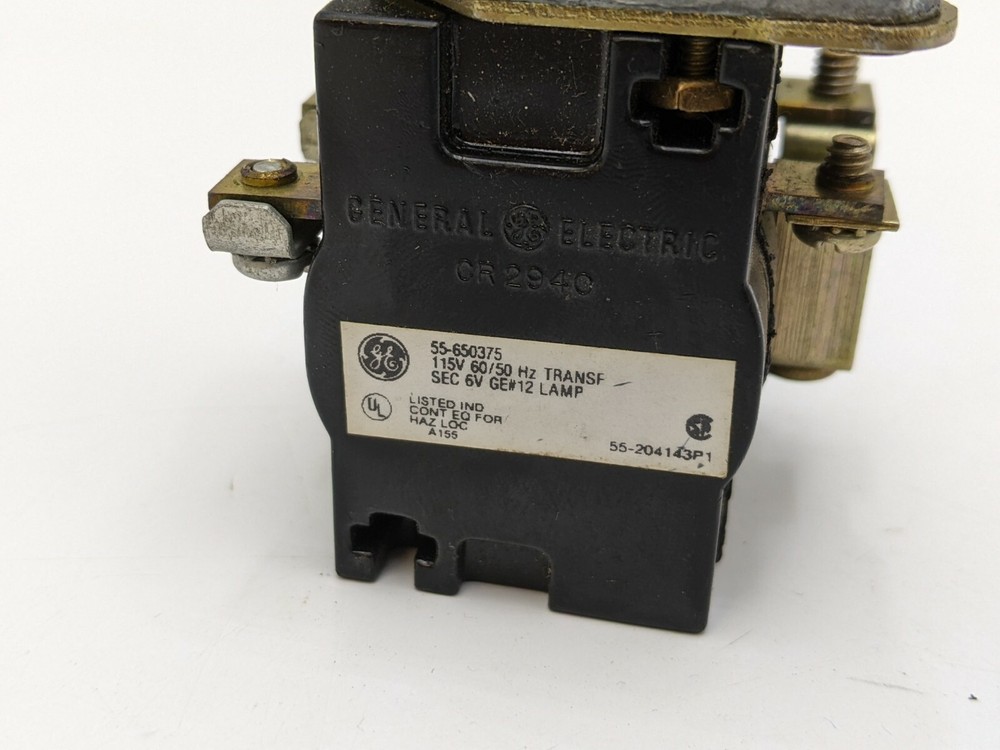 GE 55-650375 Green Pilot Light Pushbutton Indicator Light Control Panel Equip