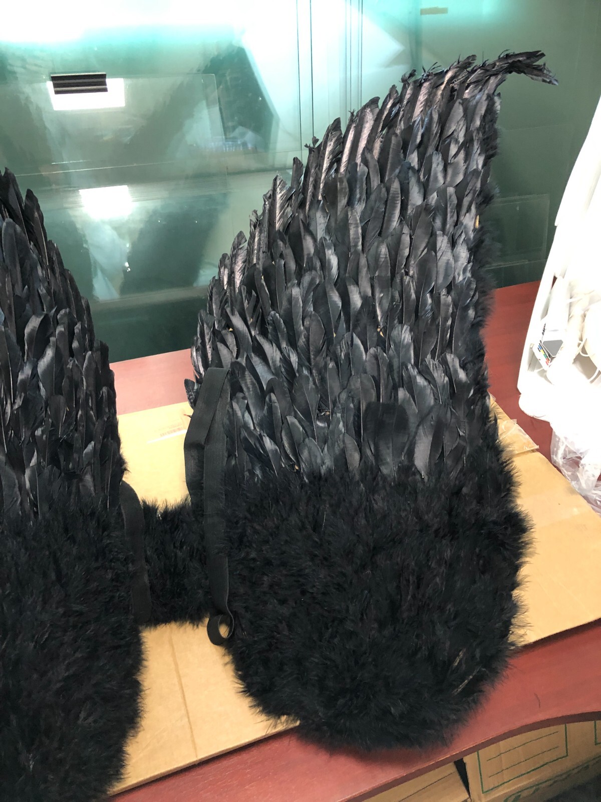 Touch of Nature Black Adult Angel Wings 52" by 36"