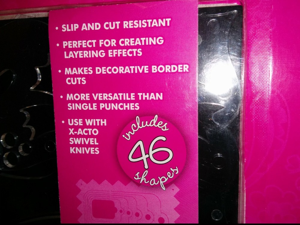 X-ACTO BASIC SHAPES TEMPLATES, 4 TEMPLATES-38 SHAPES, NIB