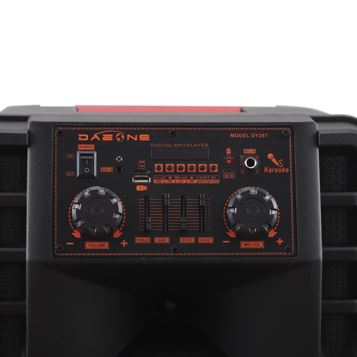 Dual 12" Portable Bluetooth Party Speaker Heavy Bass Sound with Mic FM Karaoke