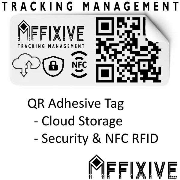 NFC & QR Code Label with cloud storage (Pack of 10)