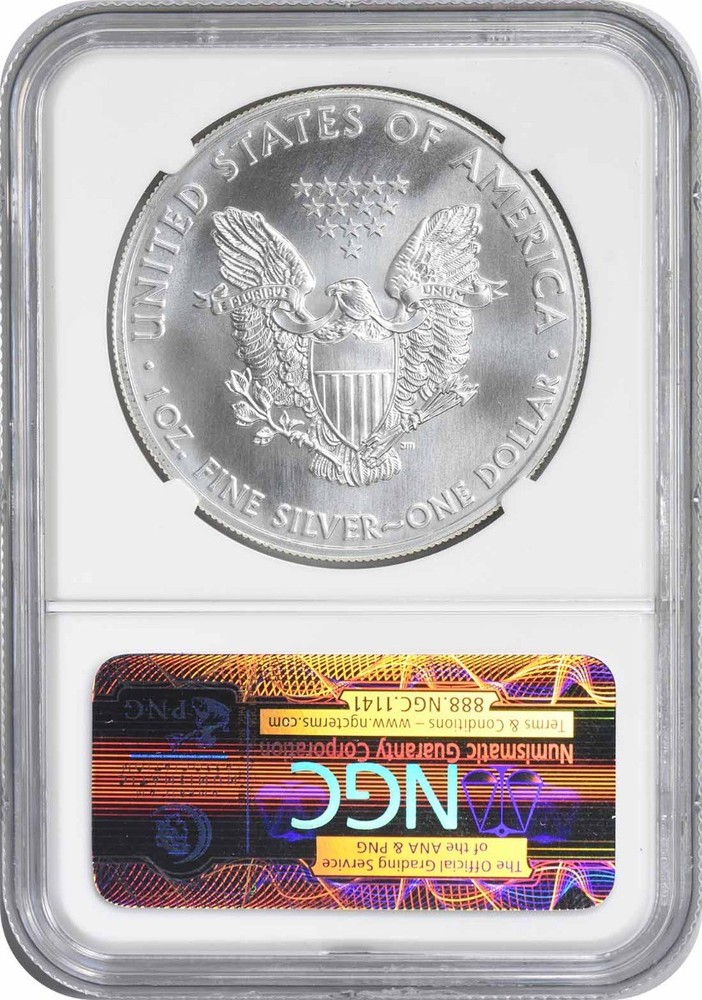 2011-(S) American Silver Eagle Dollar MS69 Early Release NGC