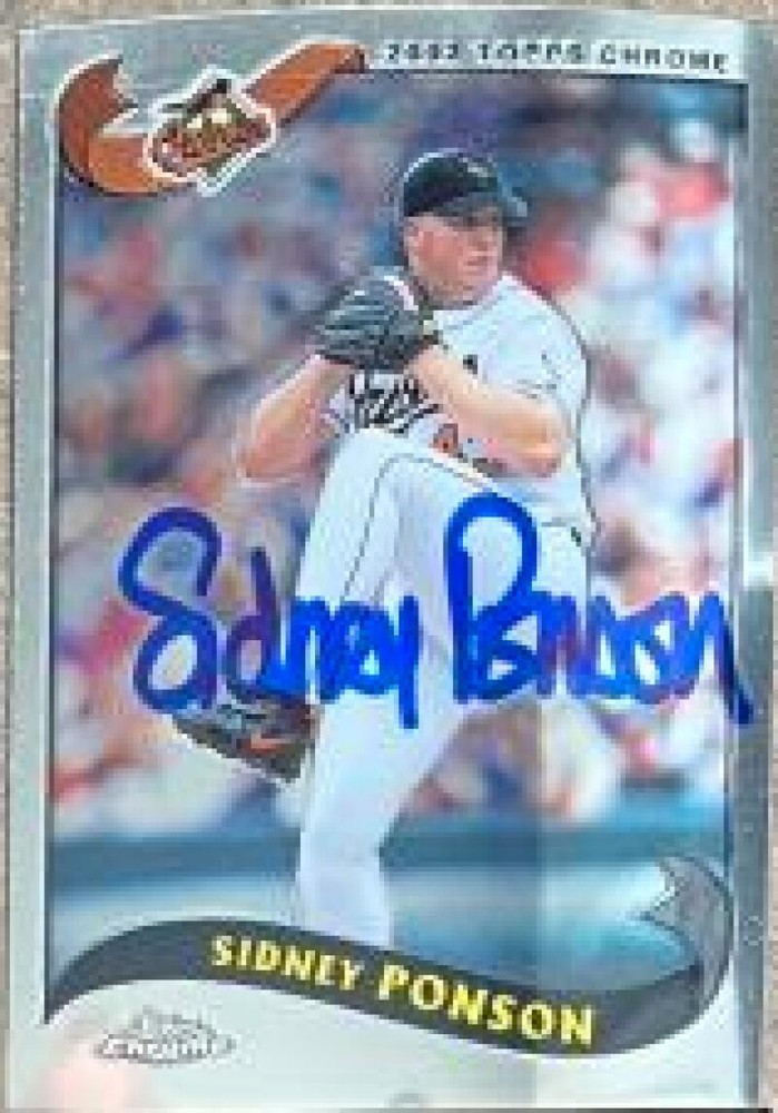 Sidney Ponson Autographed 2002 Topps Chrome #183