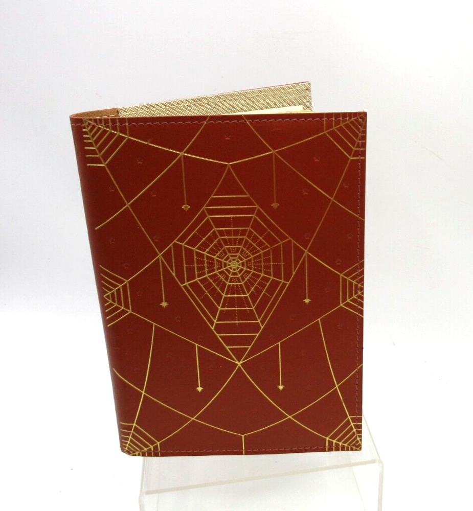Metropolis Refillable Notebook 7" Leather Cover Spiral Insert Graphic Image Rust