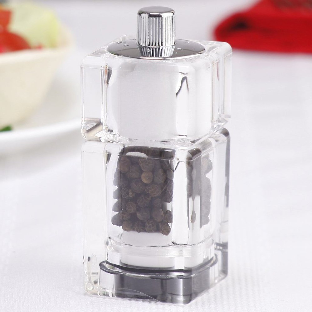 3.5" Cubic Pepper Mill & Salt Shaker Combo