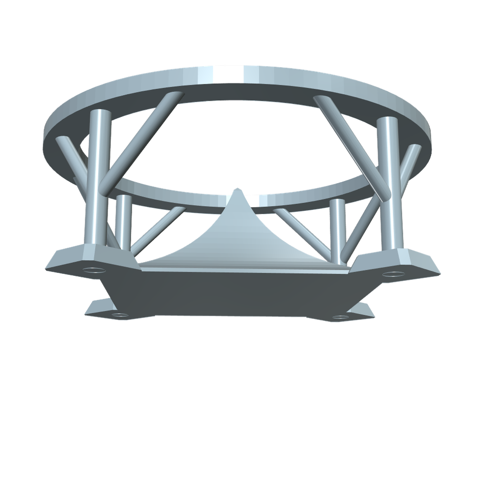 V-2 Rocket Launch Table Display Base 1/25th for BT-80 Tube