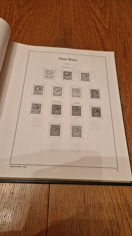 Great Britain Light House 1837-1986 Illustrated Stamp Album Pages. See details