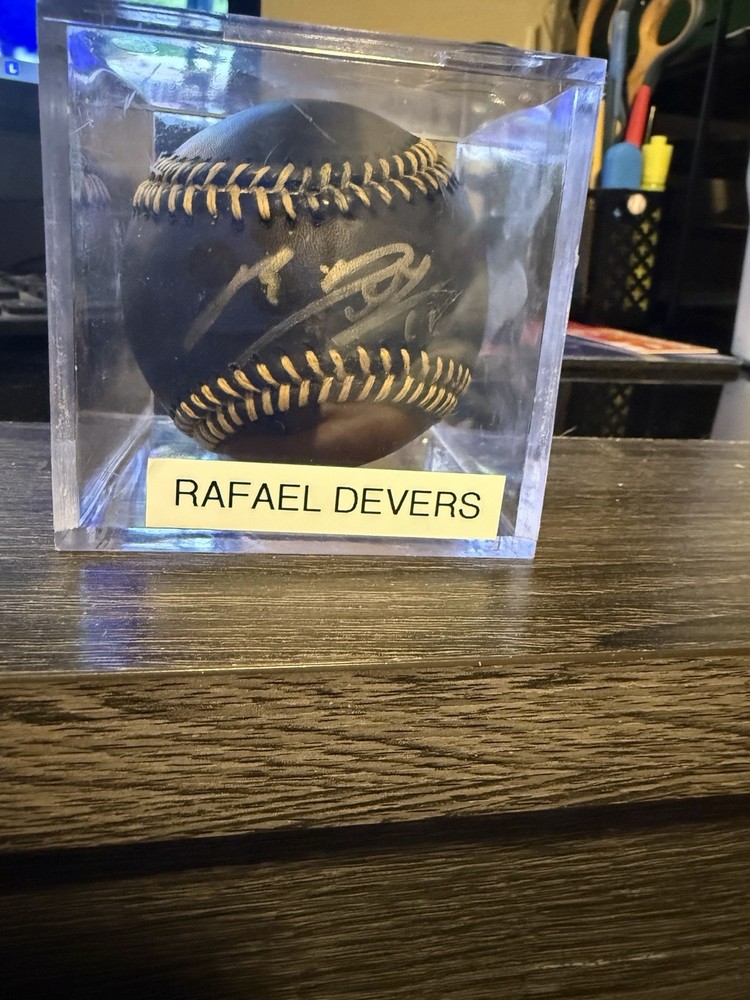 Rafael Devers Autographed Baseball