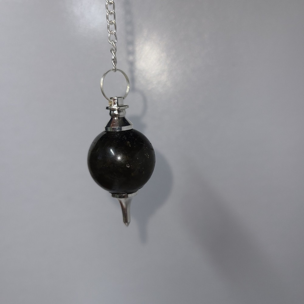 Labradorite Sephoroton Ball Sphere Crystal Dowsing Pendulum Divination Tool