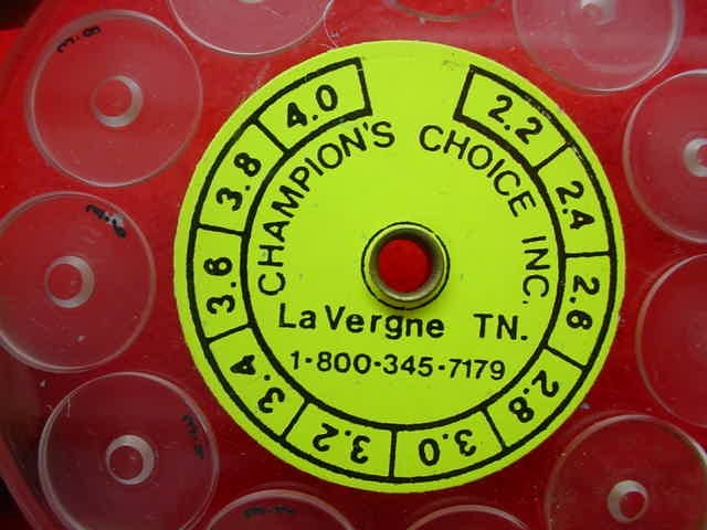 Champion's Choice- Globe Aperture Storage Case- Numbered for Apertures- Nice !!