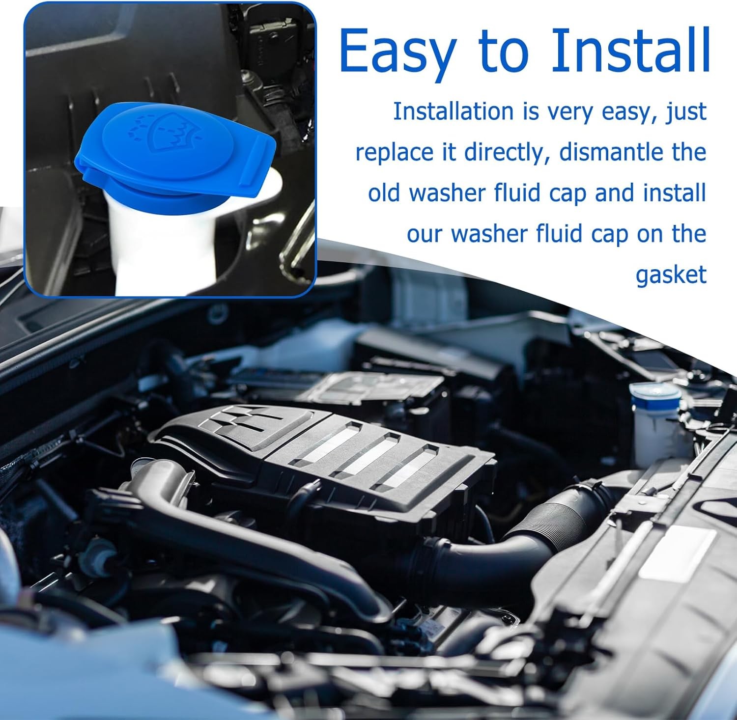 Windshield Washer Fluid Cap,OEM#3Q0955455,Washer Fluids Reservoir Caps Car