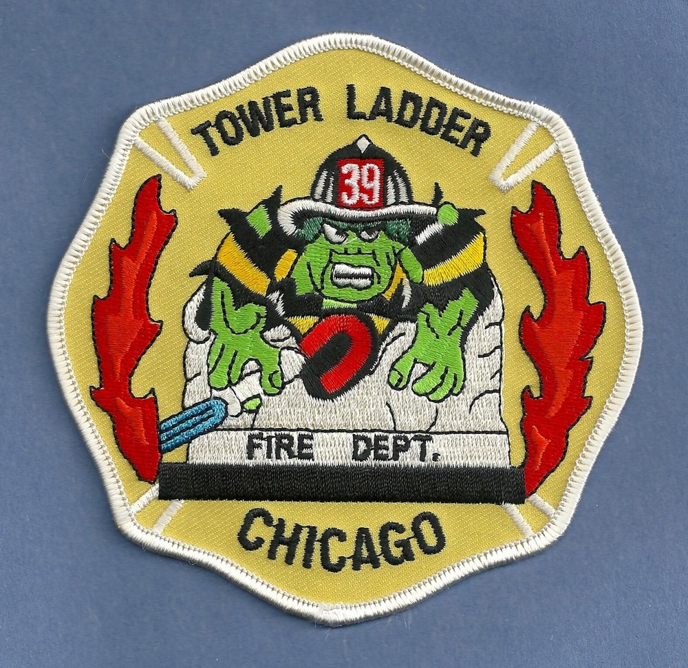 CHICAGO TOWER LADDER COMPANY 39 FIRE PATCH THE HULK