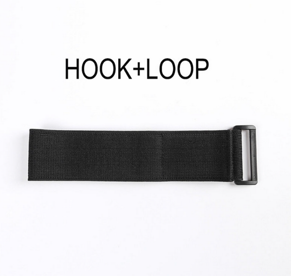 Hook and Loop Elastic Fastening Cable Strap Ties Black Nylon Choose your Size