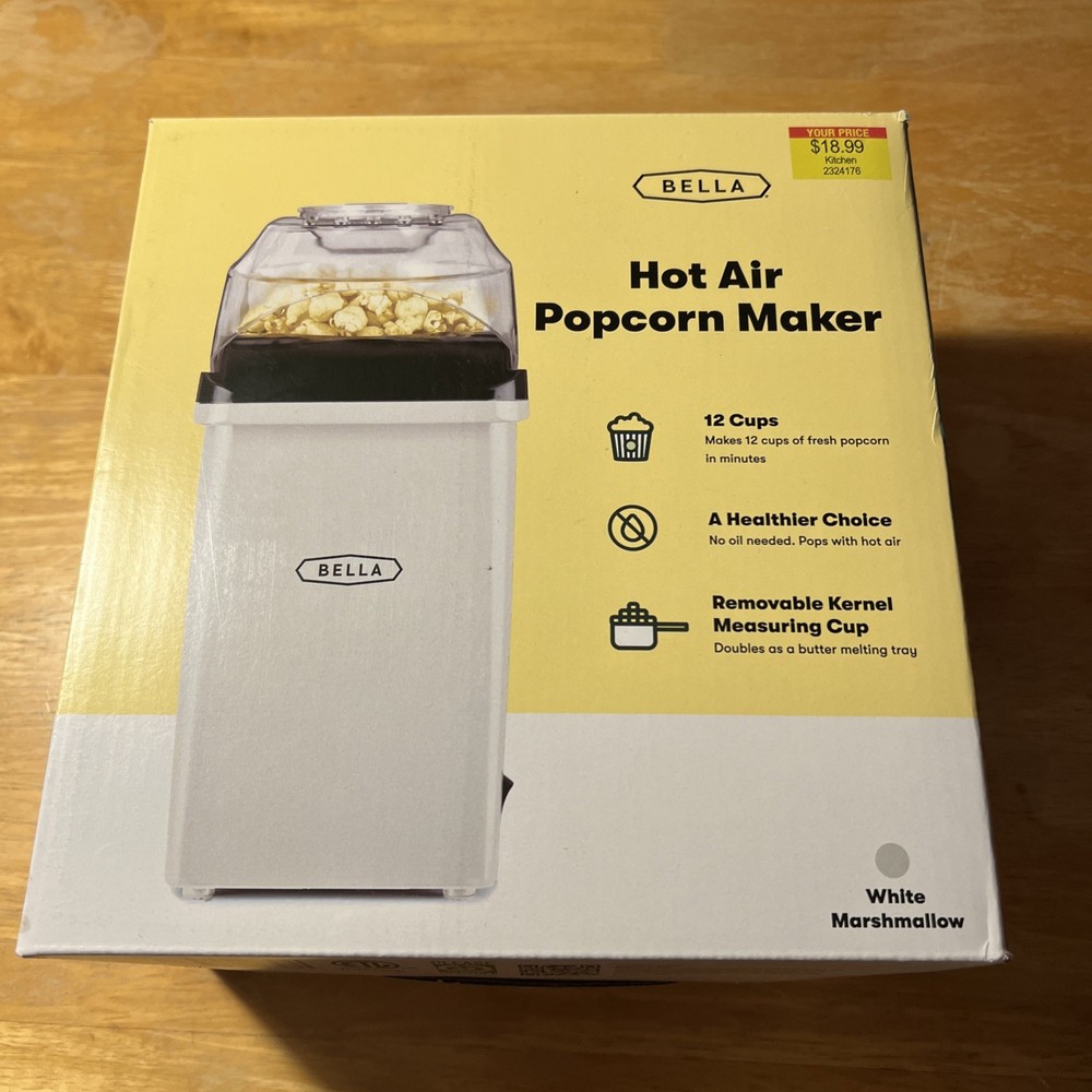 Bella Hot Air Popcorn Maker Unopened
