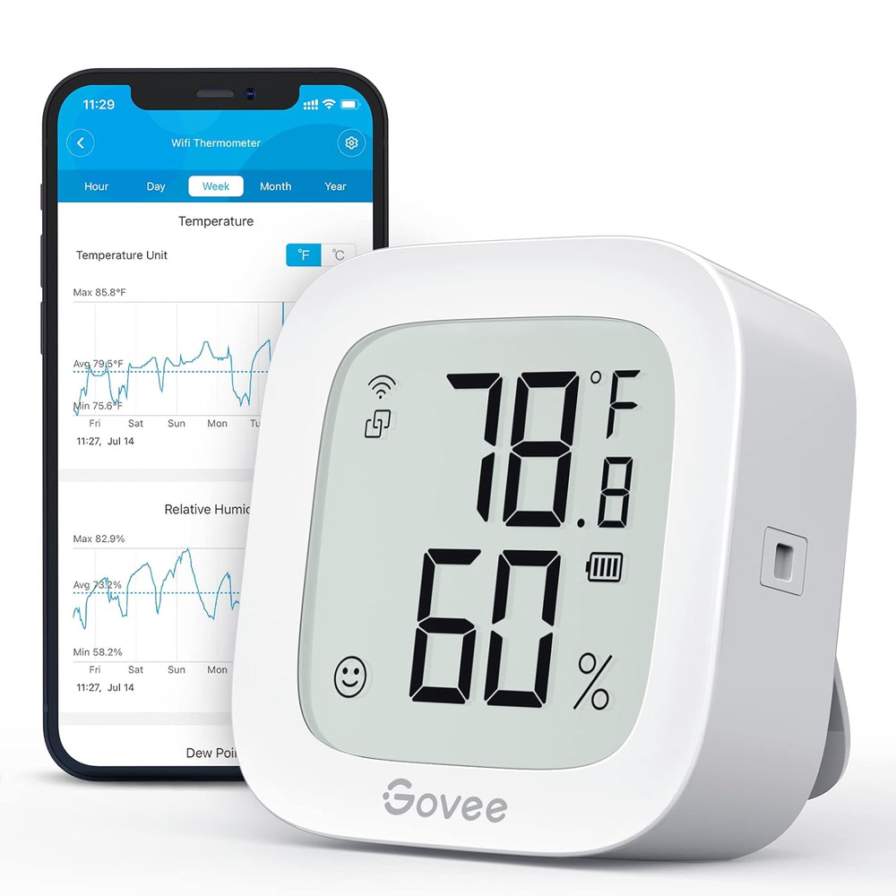 Wifi Thermometer Hygrometer H5103, Indoor Bluetooth Temperature Humidity Sensor