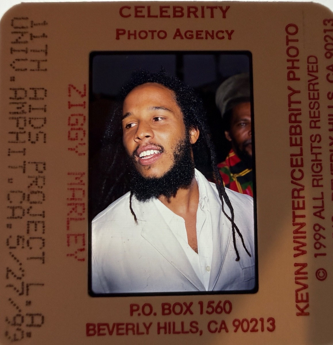 ZIGGY MARLEY VINTAGE CANDID 1990'S ORIGINAL PHOTO 35mm Slide Transparency #980