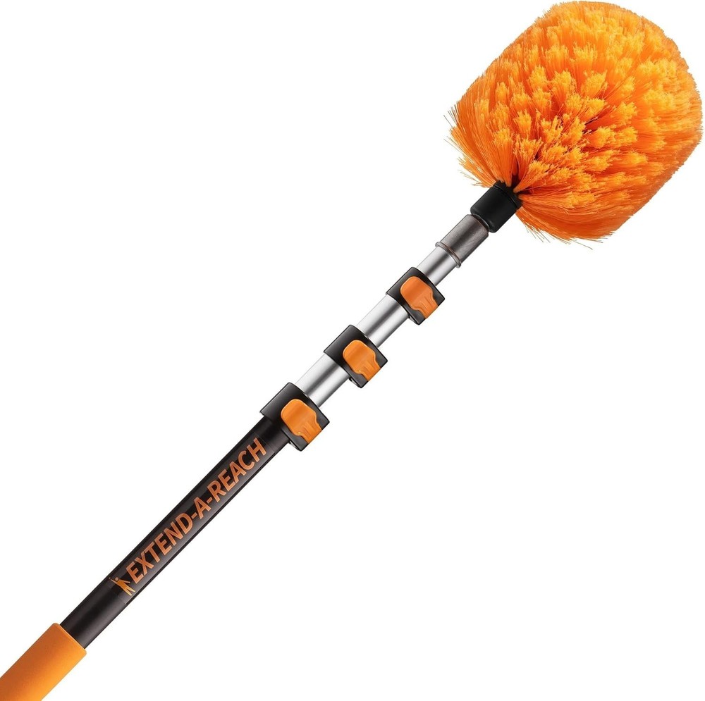 Versatile 20ft Telescopic Cobweb Cleaner - Safe High Dusting Made Easy