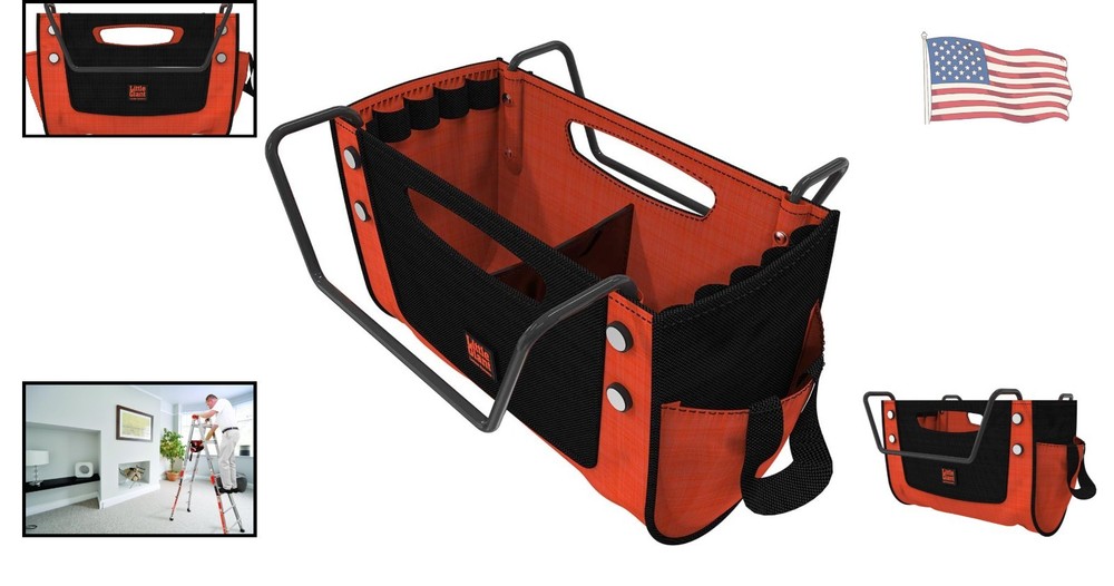 Lightweight Tool Storage Pouch for Multi-Position Ladders - Silver Elegance