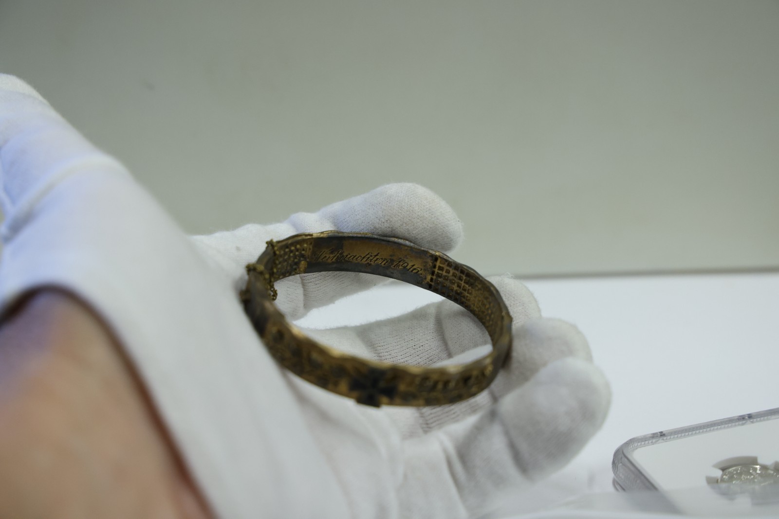 WWI German Patriotic 1916 Trench Art Bracelet