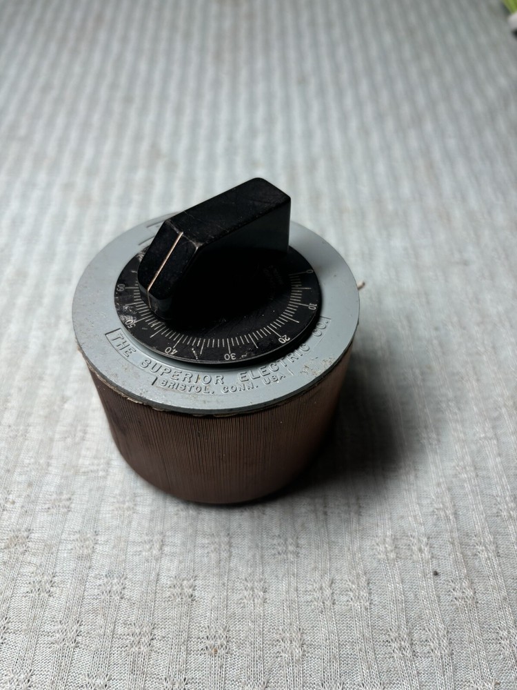 Superior Electric Powerstat 10B Variable Transformer From Operating Train Layout