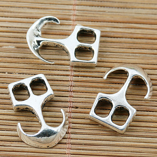10pcs Tibetan silver anchor findings EF2012