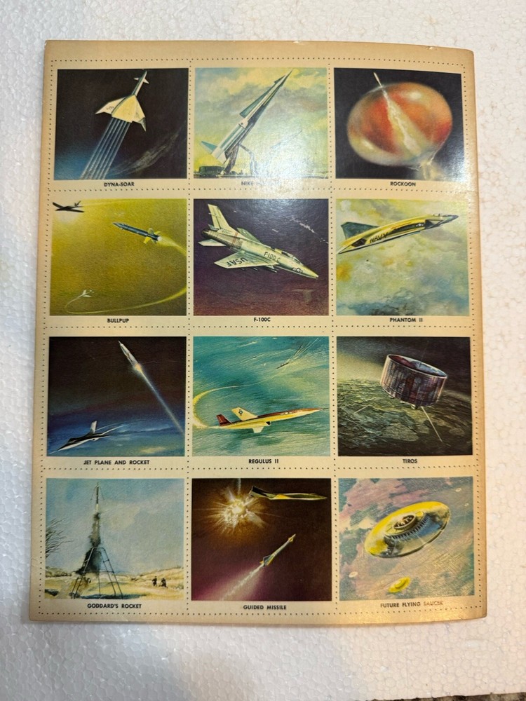 Vintage 1958 Space Wonders Sticker Book