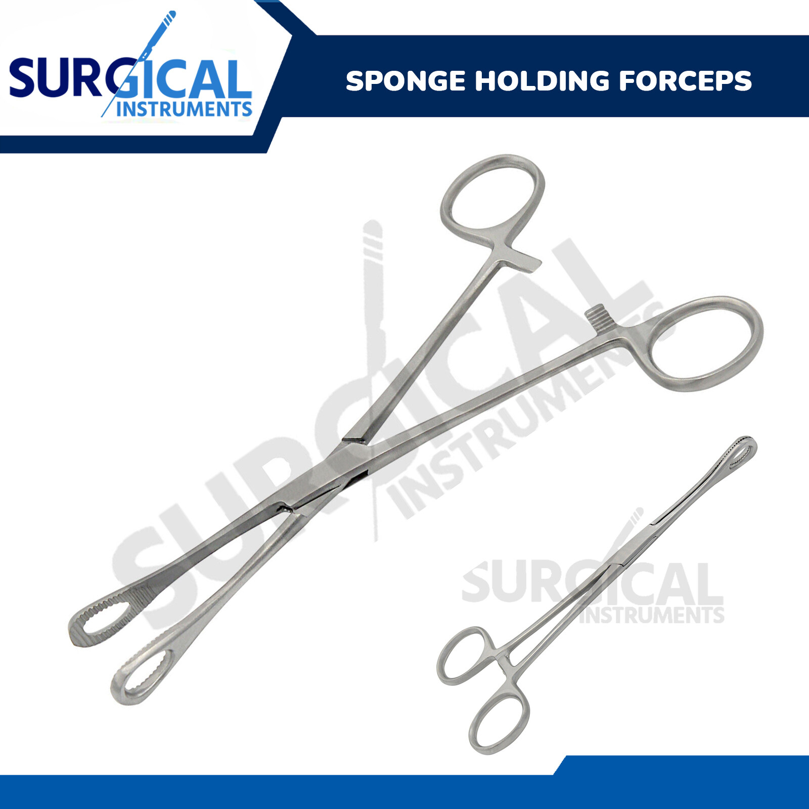 Body Piercing Forceps Kit Hemostat Sponge Clamp 7" Straight German Grade
