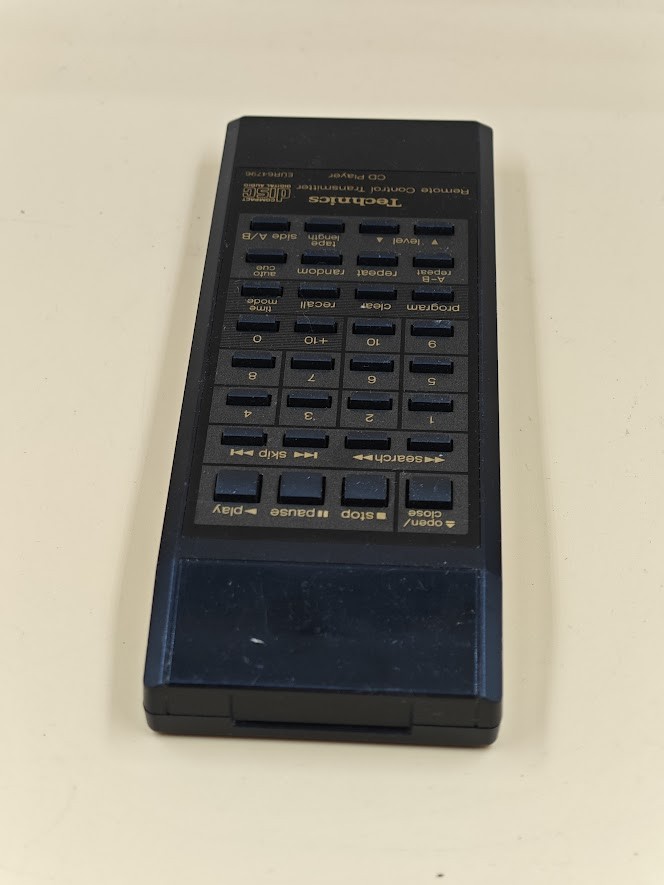 Technics EUR64796 Remote Control for CD Player - Used, Working