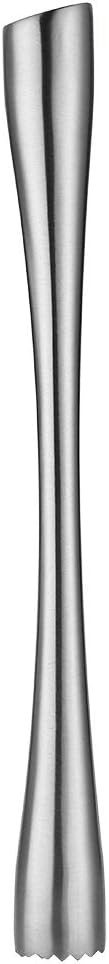 JXS 10" 255MM Stainless Steel Sturdy Cocktail Muddler, Silver-xl-255mm