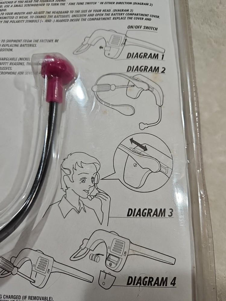 New NIB 2000 Zeeks NSYNC N'Sync Sing A Long FM Wireless Headset Microphone
