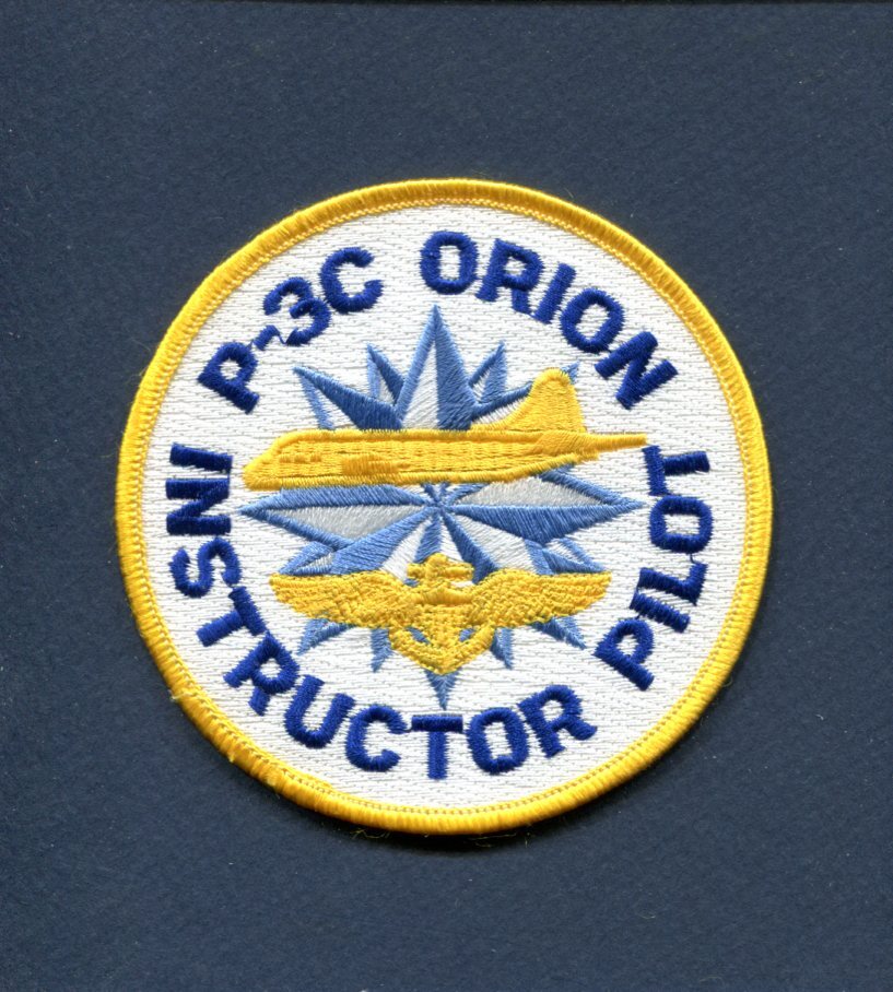 P-3 P-3C ORION Instructor Pilot IP US Navy Lockheed VP Patrol Squadron Patch