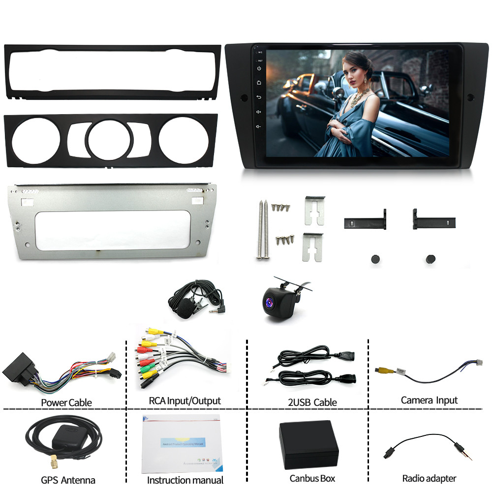 8-core Android Stereo Carplay 4+64GB For BMW 3 series E90/E91/E92/E93 2005-2011
