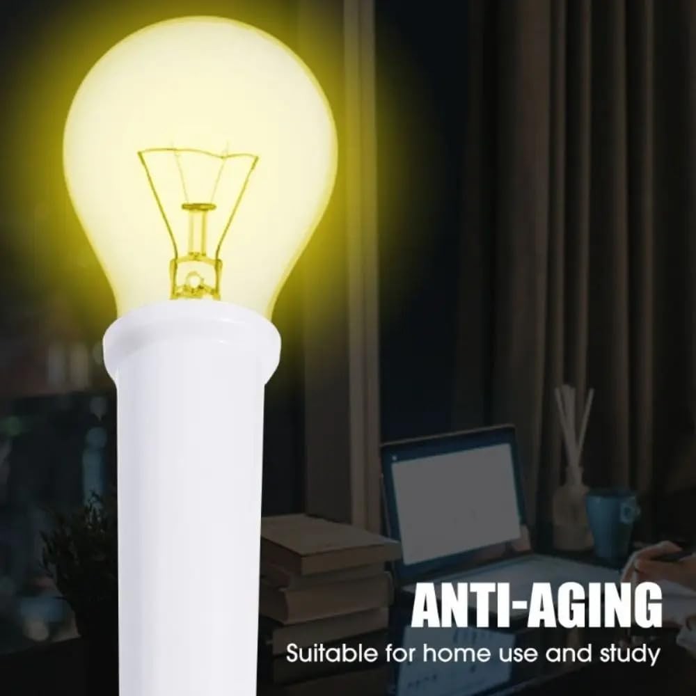 E26 Socket Extender, E26 Standard Medium Base Lamp Bulb Socket Adapter of 12C...