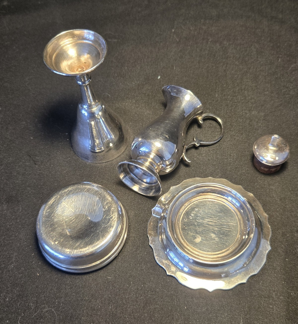 Antique Solid Silver Travelling Communion Set Sheffield 1936 125g Ecclesiastical