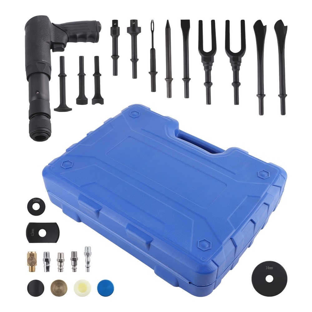 Multi-functional Air Hammer Tool Set With Case Pneumatic Hammer Piece Chisel Kit