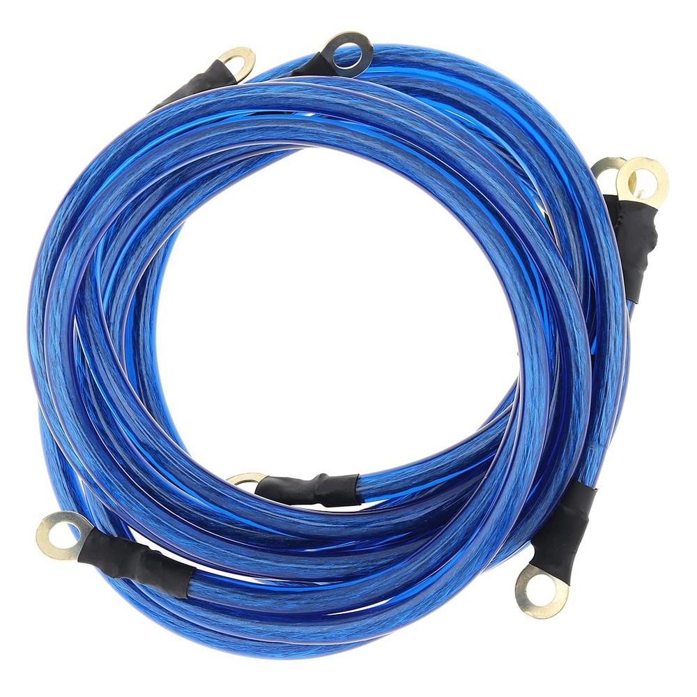 5 Point Car Universal Earth Ground Cables Grounding Wire System Kit High Perf...