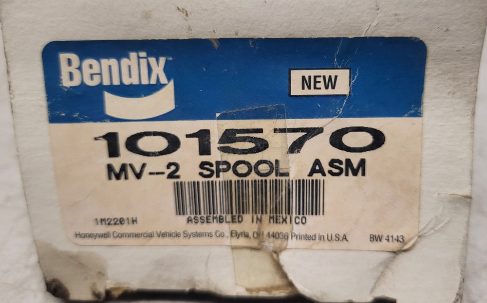 NOS - MV-2 Dash Control Valve Spool Assembly Kit Bendix 101570 MV2 Spool Asm