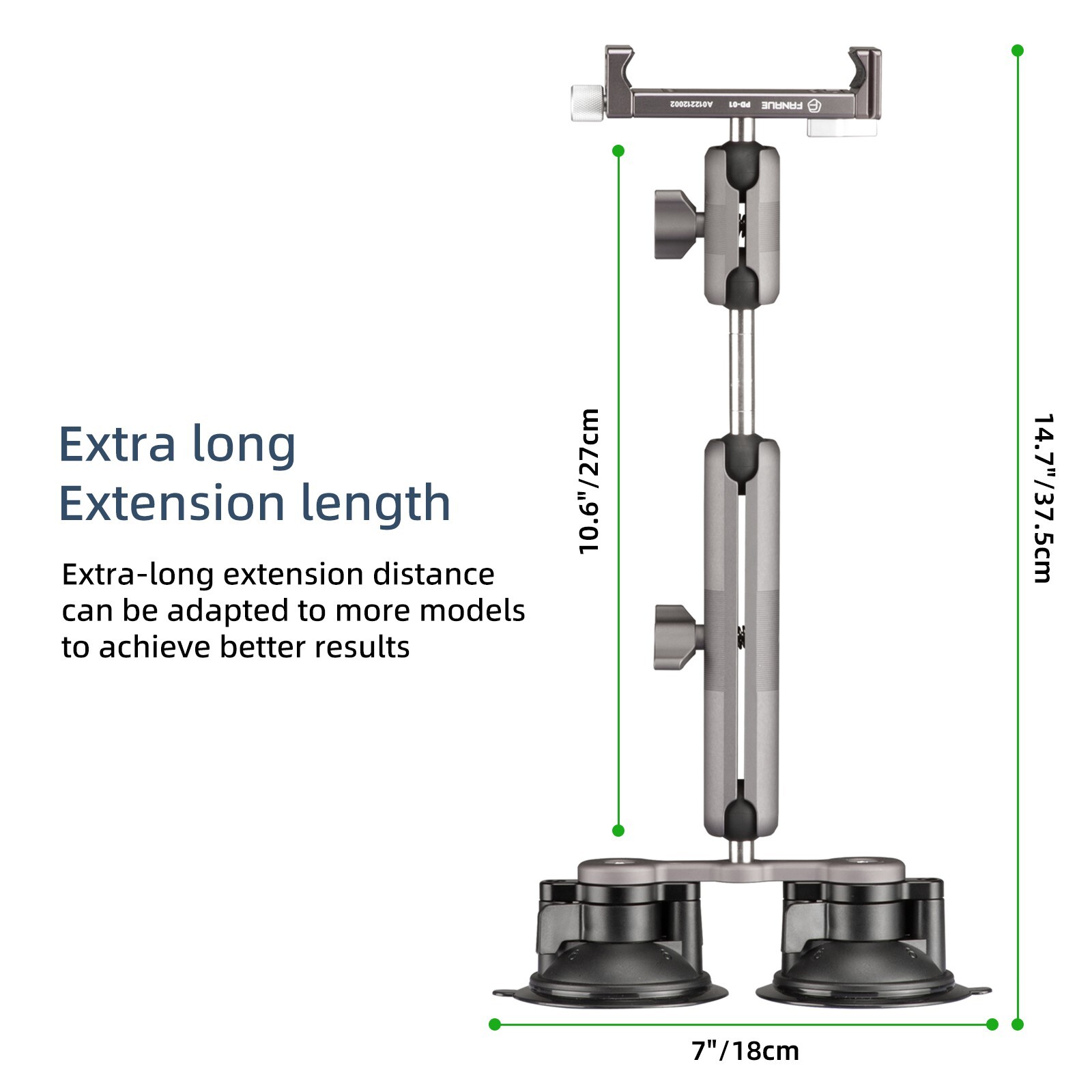 FANAUE Car Tablet Holder Suction Cup Mount for tablet Vehicle Windshields