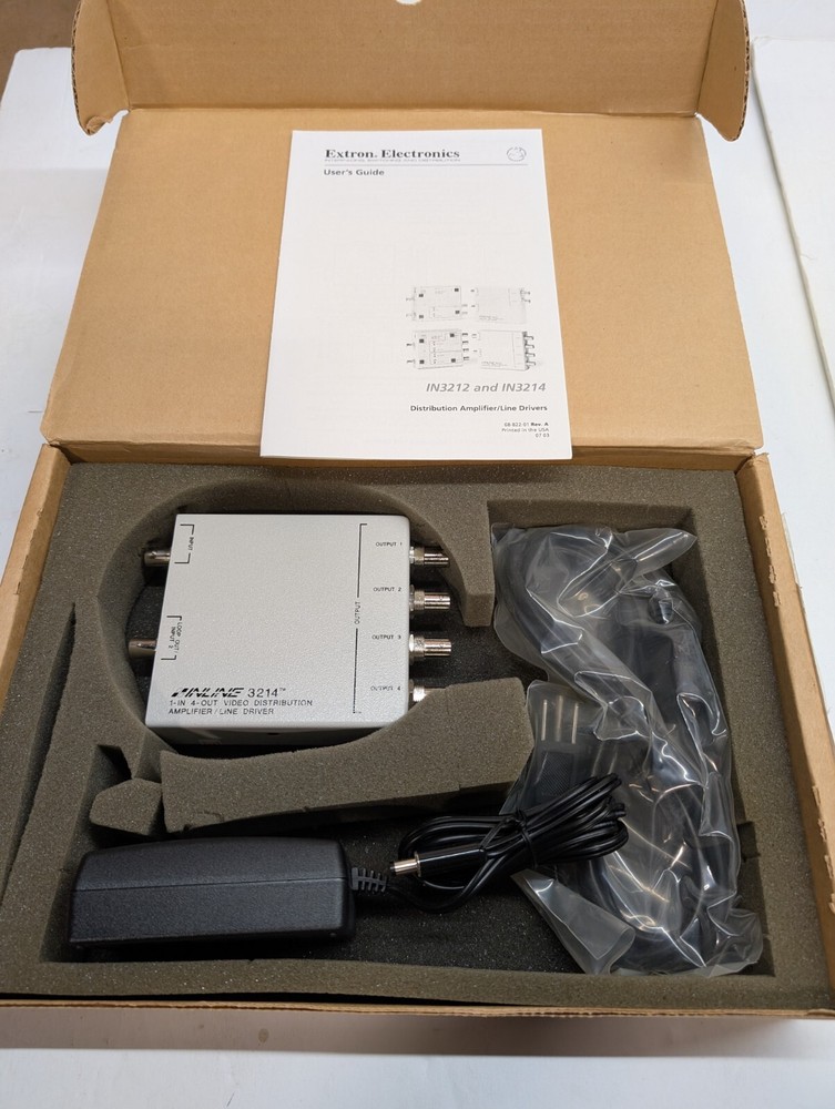 Inline 3214 1-in 4-out Video Distribution Amplifier Line Driver
