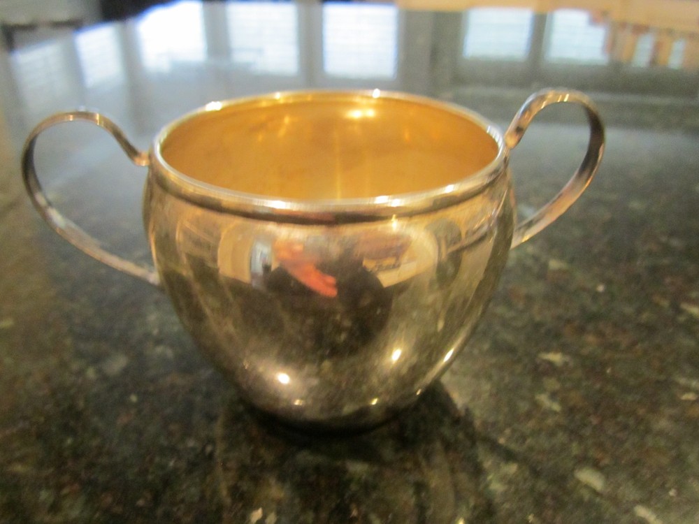 VINTAGE PREISNER SOLID STERLING SUGAR BOWL 69 GRAMS