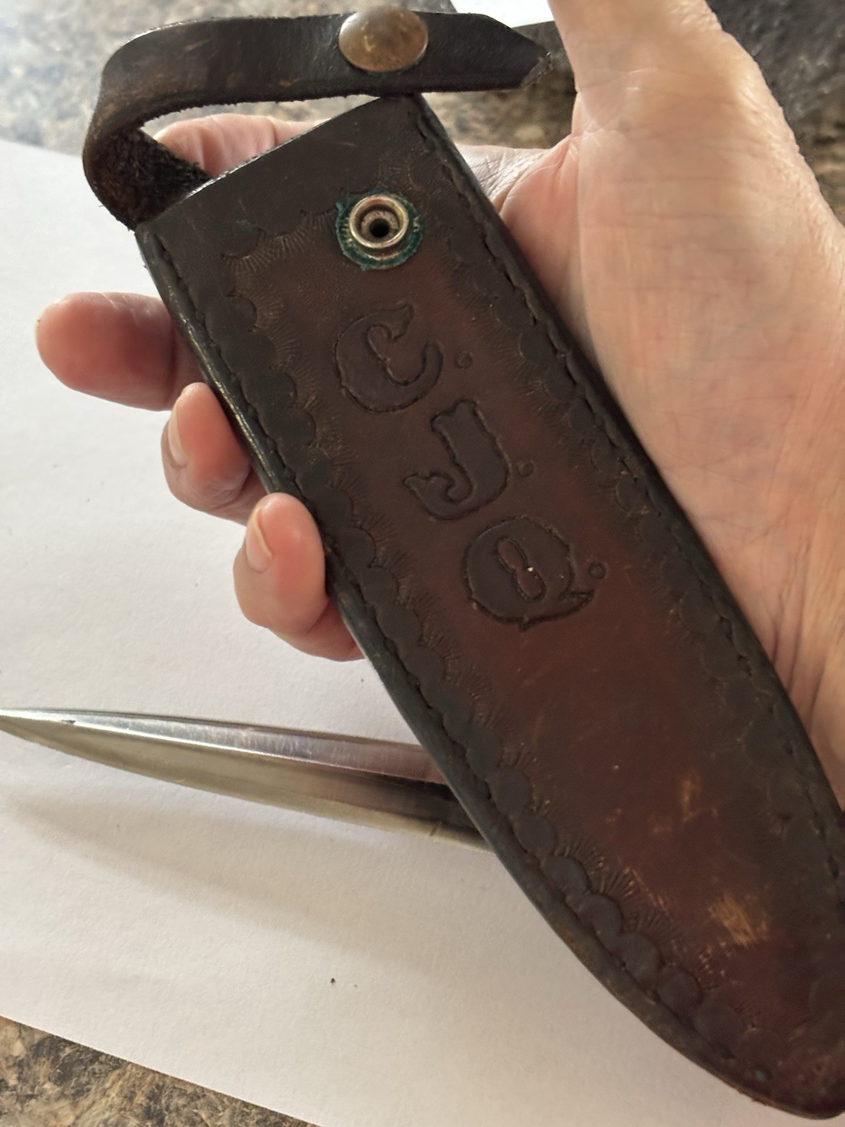 American Blade (AB-27) Vintage Boot Dagger Fixed Blade KnifeW/ Sheath