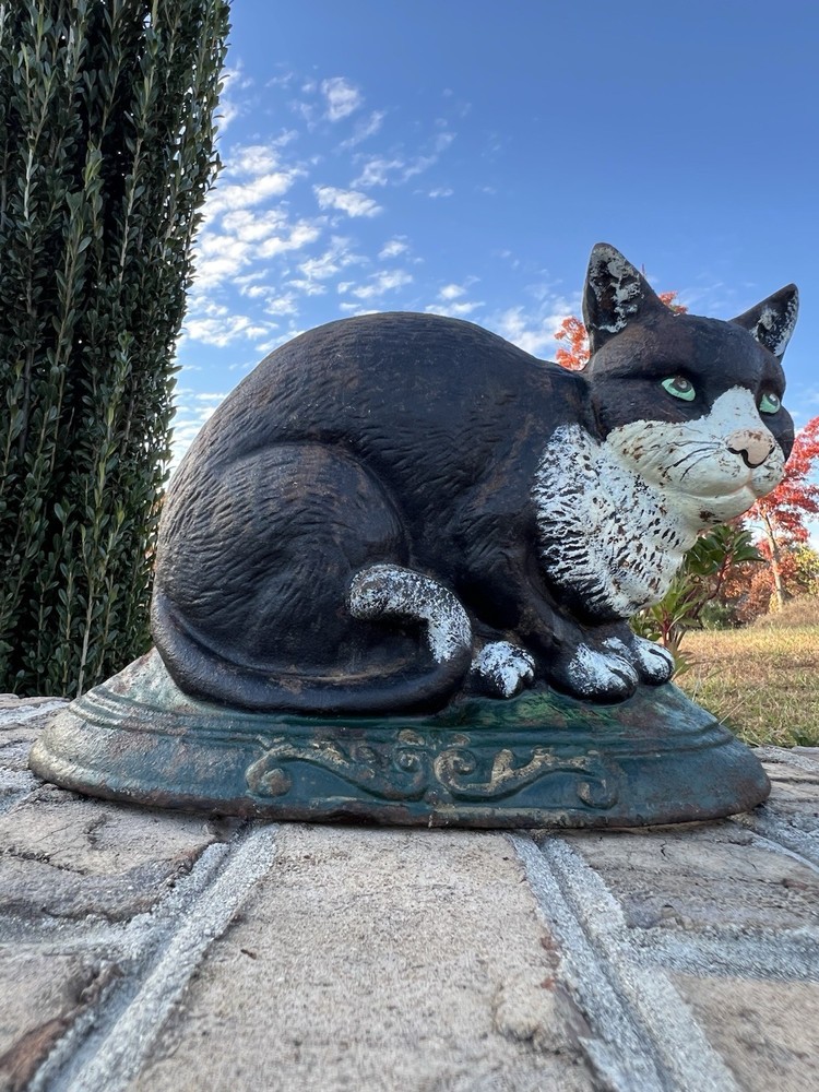 Vintage Cast Iron Cat Doorstop