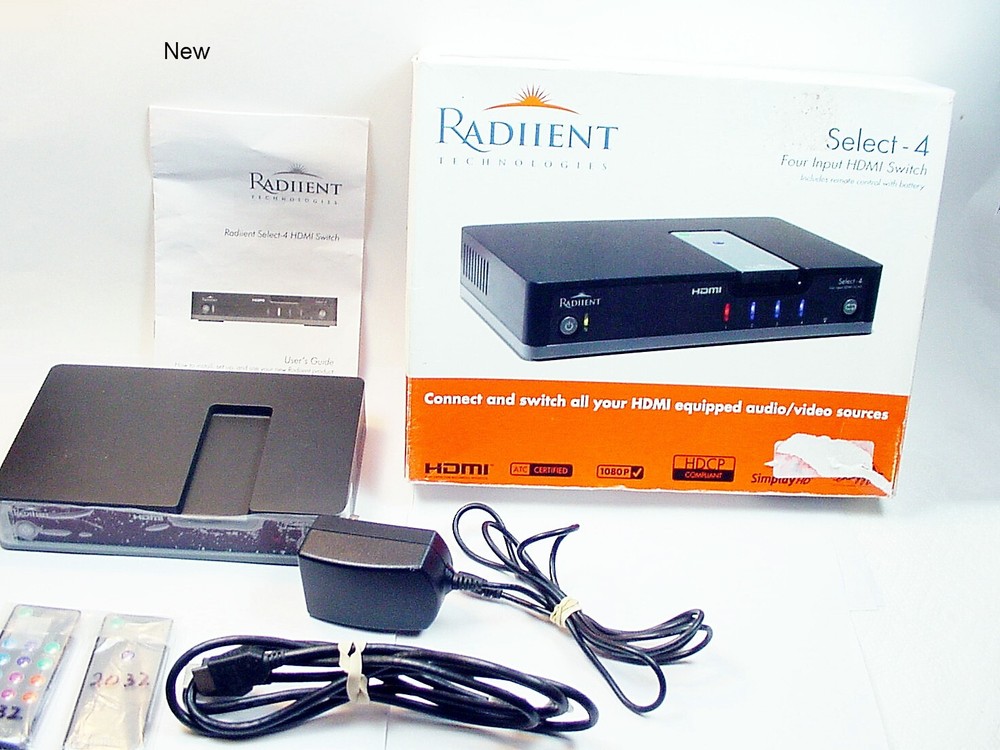 Radiient Technologies Select-4ce Four-Input HDMI Switch/Repeater | $44 PP |