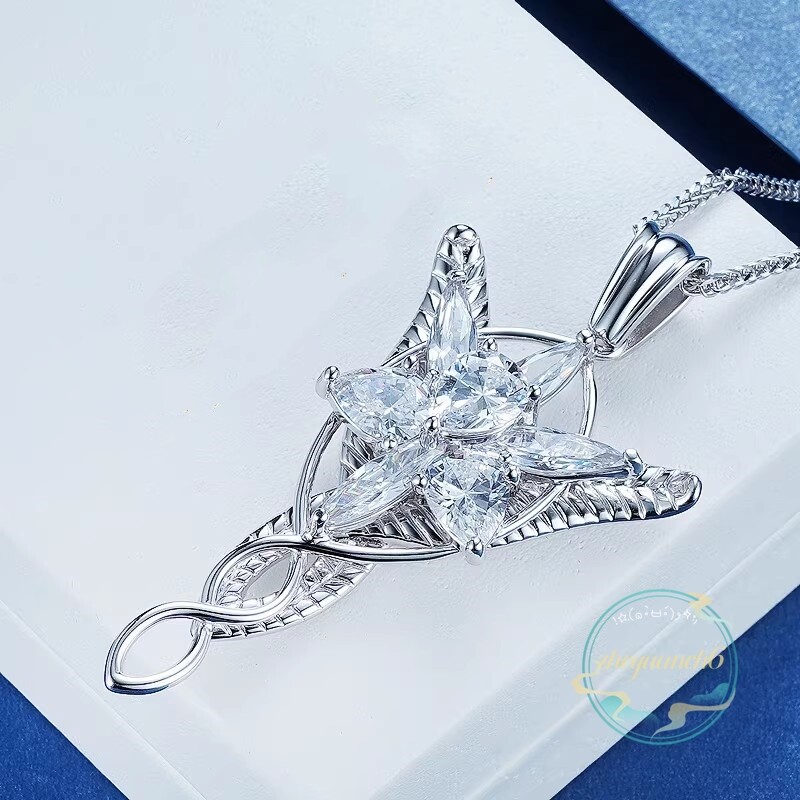 Arwen Lord of The Rings Evenstar Pendant Necklace S925 Silver Jewelry Gift New