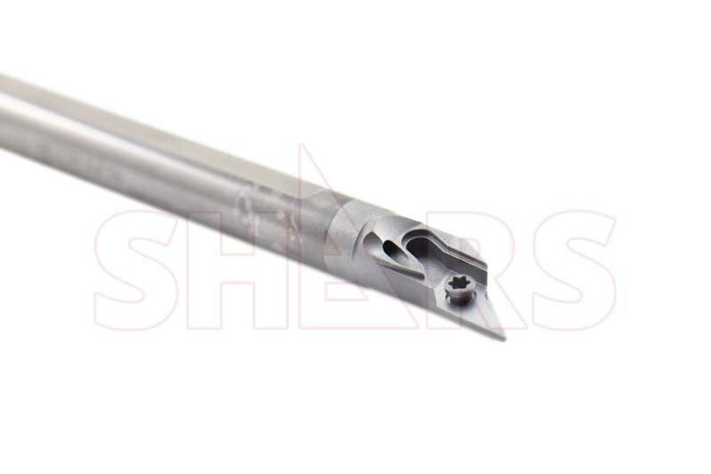 3/8" LH SVJBL Coolant Through Indexable Solid Carbide Boring Bar VBMT S]