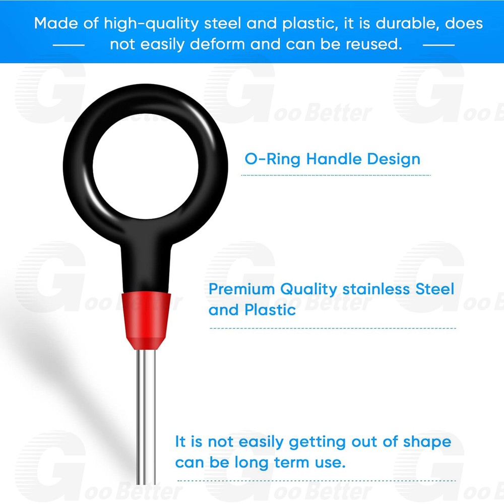 100pcs Pin Ejector Wire Kit Extractor Connector Puller Car Terminal Removal Tool