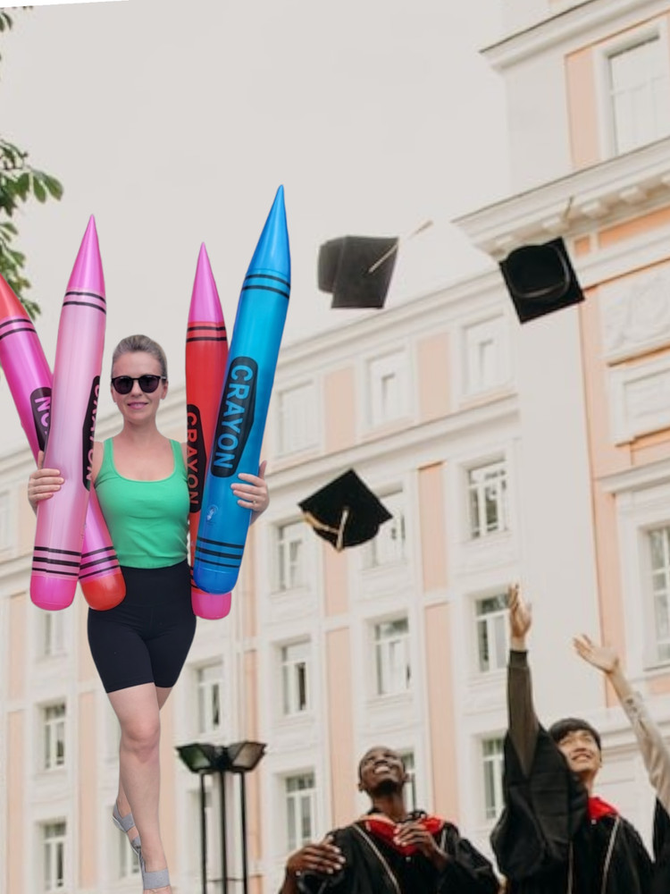 44" Crayon Inflatables Assorted Colors (4 Pack)