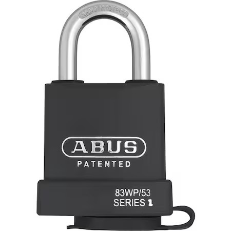 Abus 83Wp/53 Ka Padlock, Keyed Alike, Standard Shackle, Rectangular Hardened